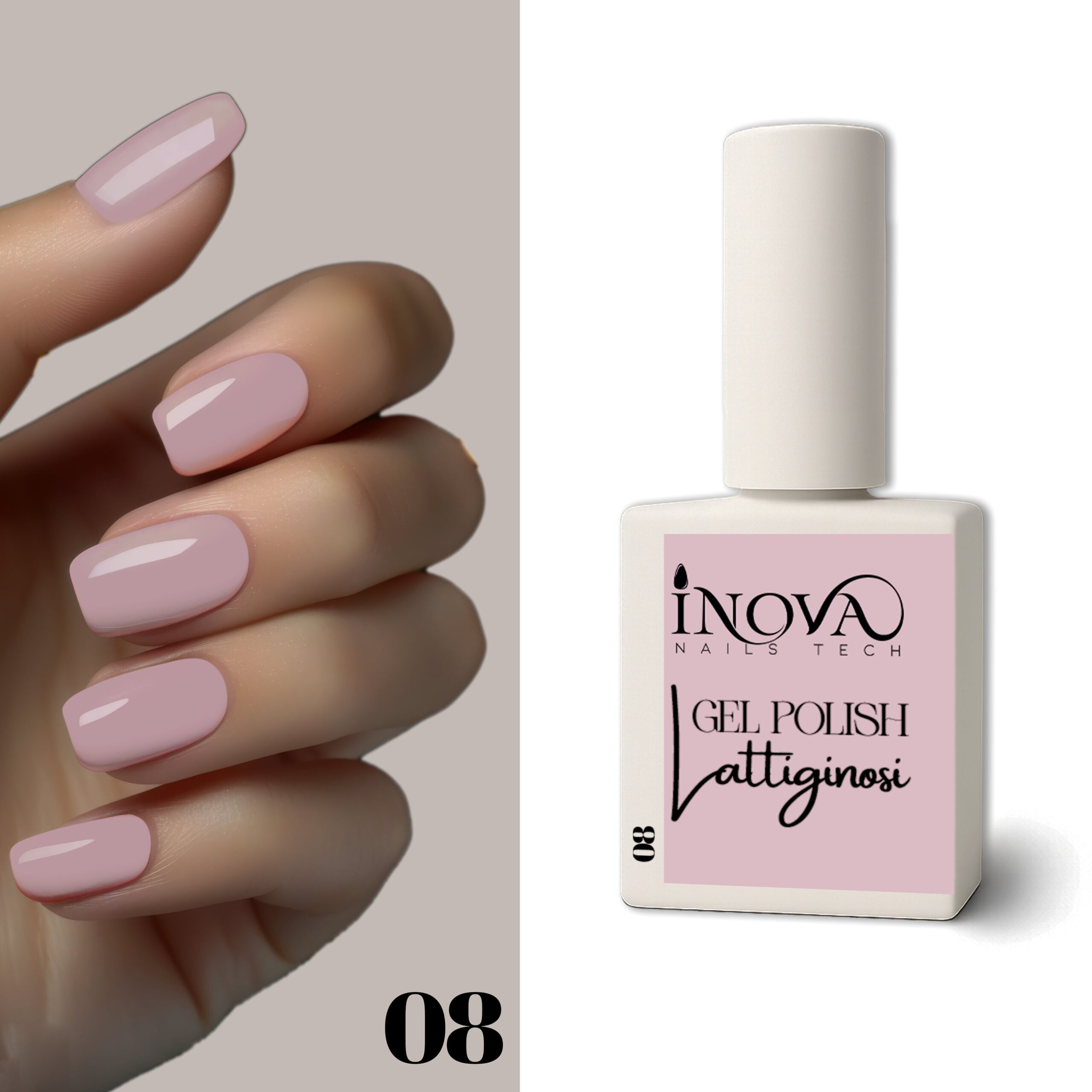GEL POLISH LATTIGINOSO 08
