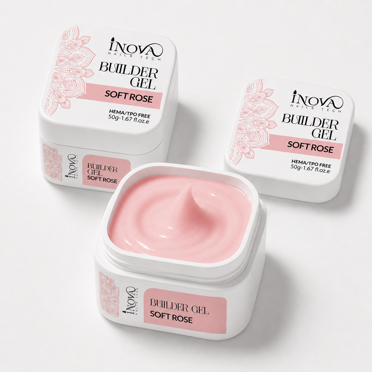 BUILDER GEL SOFT ROSE - AUTO 50 GR