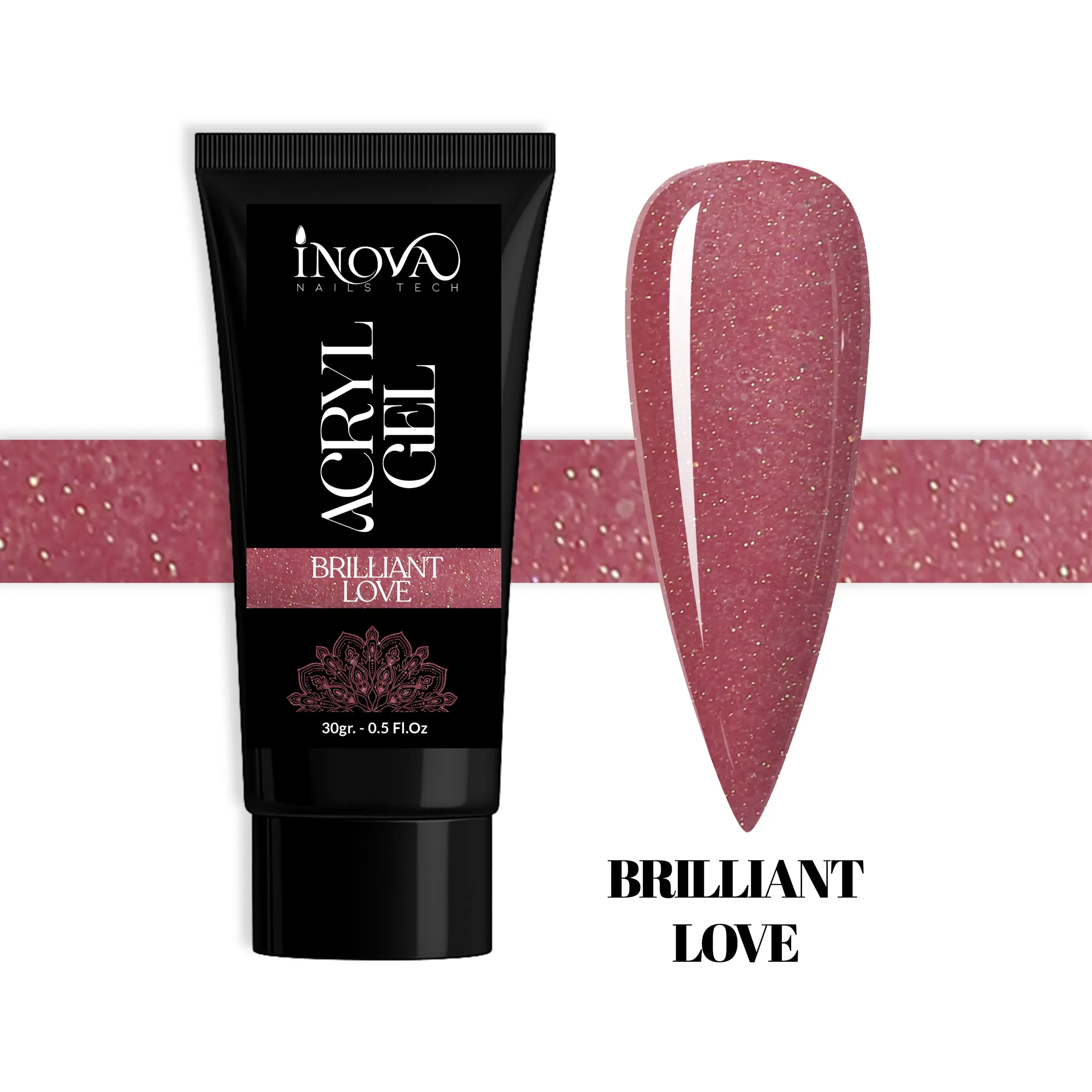 ACRYGEL IN TUBO BRILLANT LOVE INOVA 30 GR