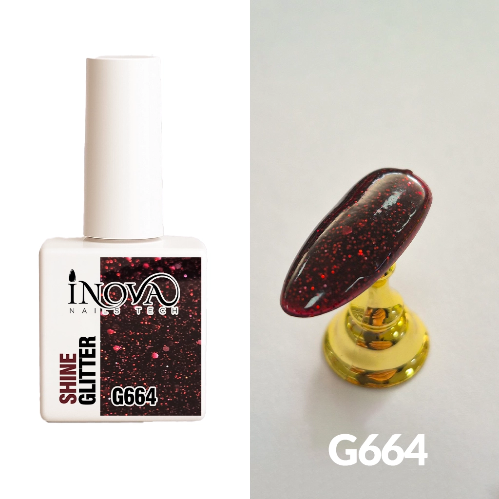Gel Polish GLITTER 664