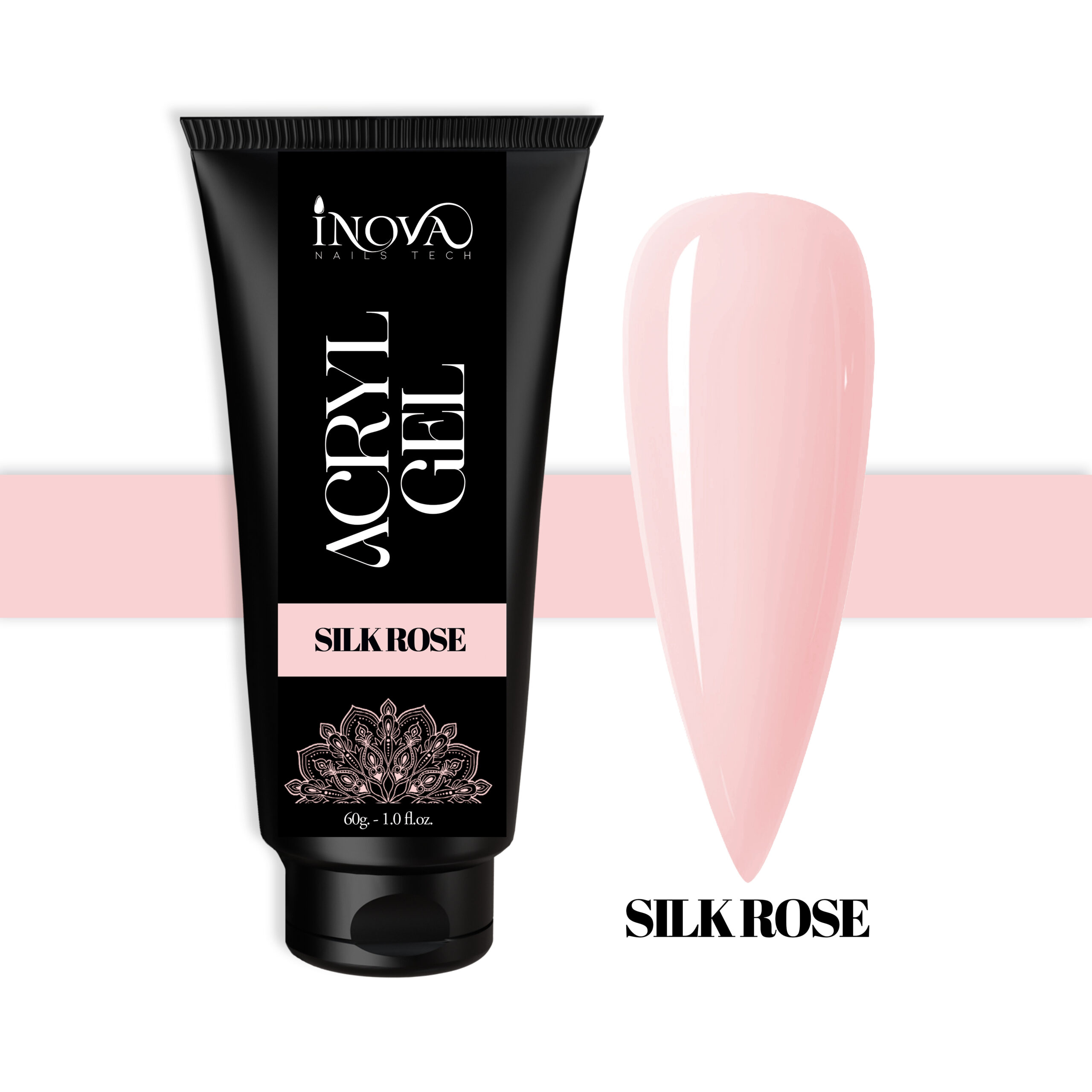 ACRYGEL IN TUBO SILK ROSE INOVA 60 GR