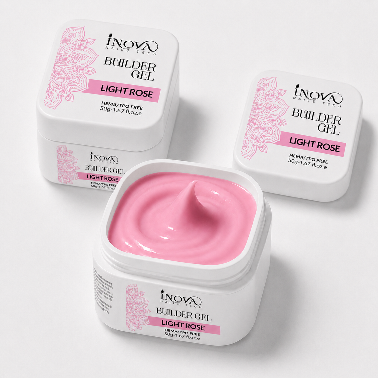BUILDER GEL LIGHT ROSE - AUTO 50 GR